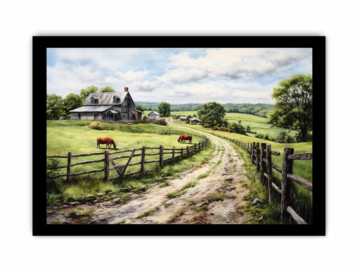 Country Artwork Canvas Art Print-7
