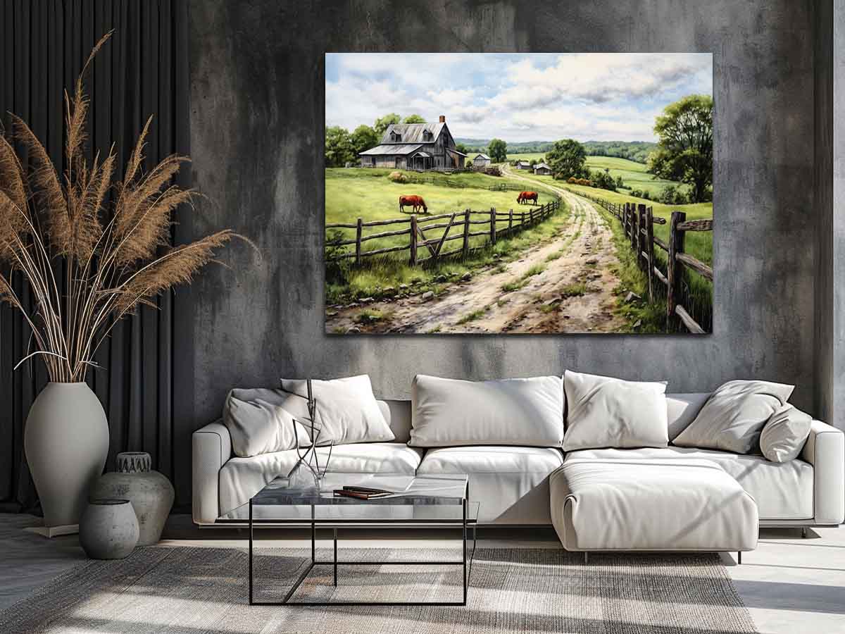 Country Artwork Canvas Art Print-2