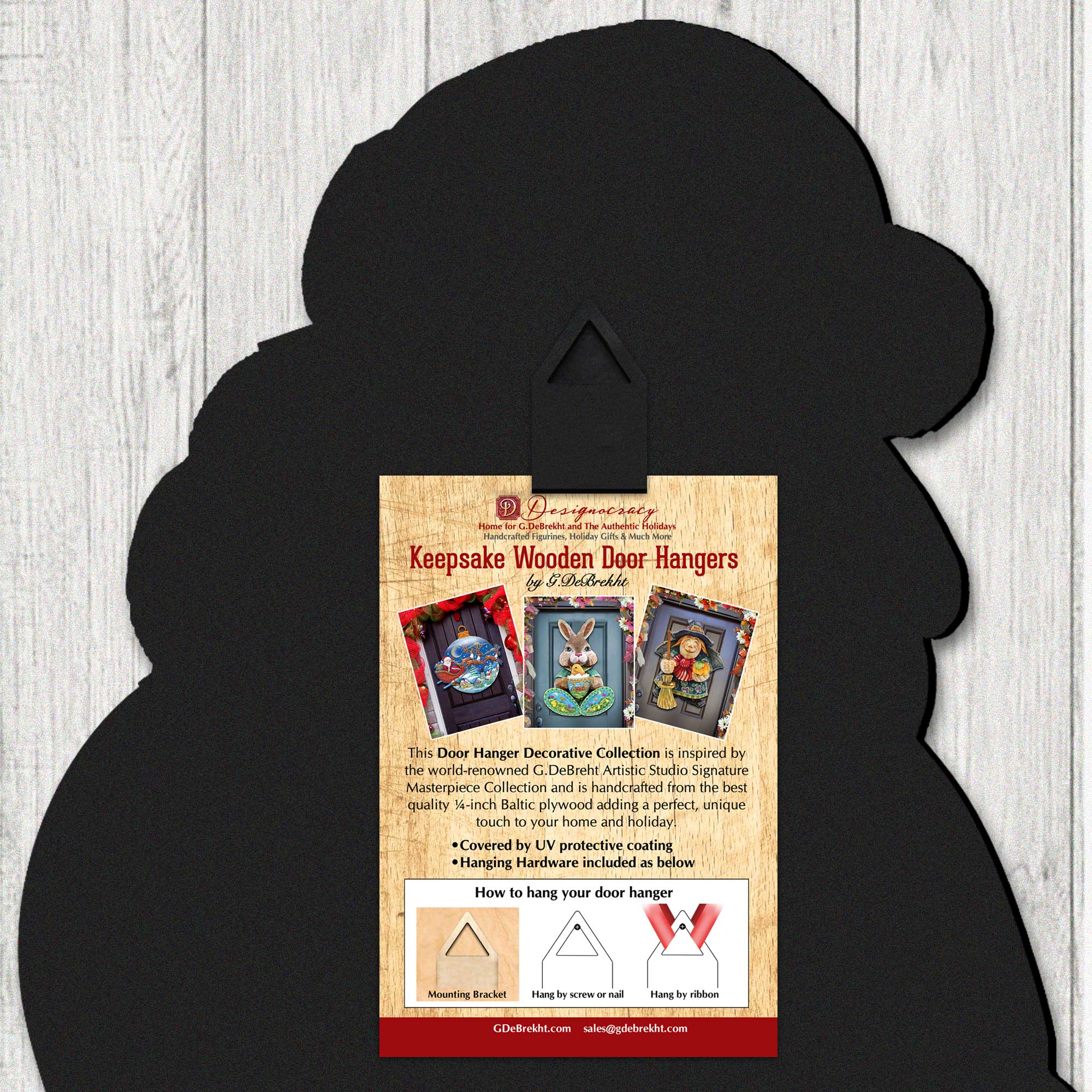 Blooming Love Truck Wooden Door Hanger Wall by G. DeBrekht - Love Family Kids Decor - 8191165H-3