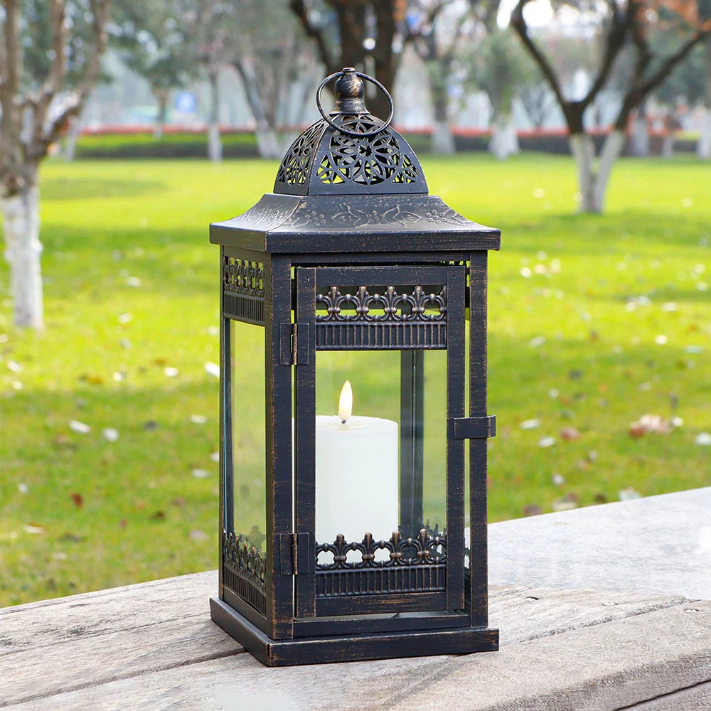 9.5"&14.5"&20" High Decorative Candle Lanterns ( Set of 3）-6
