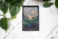 Bear in Nature 3D Diorama, Handmade Mountain Scene, Wall Art,  Mountain Black Bear Decor-0